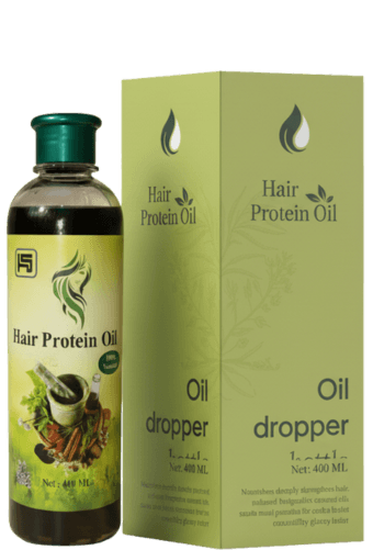 Oil dropper bottle with golden packaging box